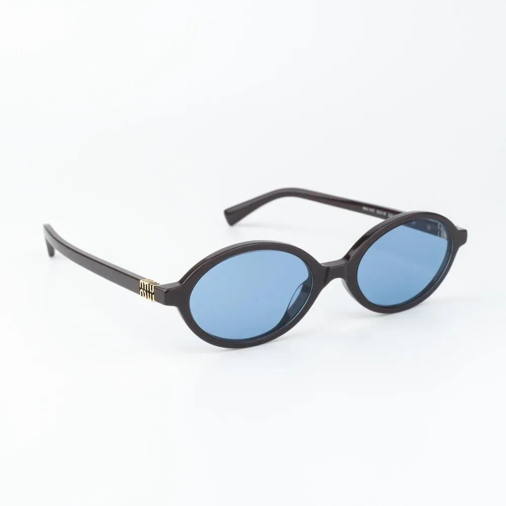 Miu Miu REGARD Men Sunglasses Moka Blue MU04ZS 22C60O NEW AUTHENTIC